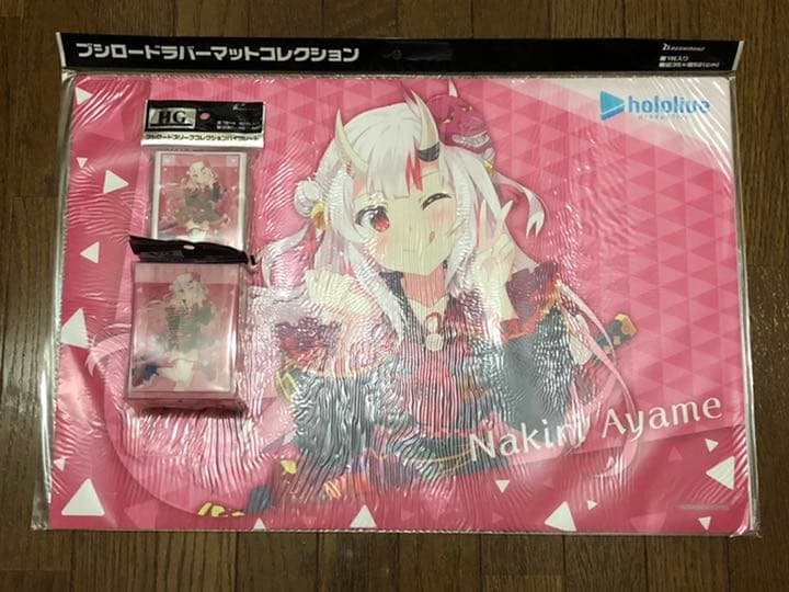 ホロライブ　百鬼あやめ スリーブ　デッキケース　ラバーマット　新品セット Amazon.co.jp: ホロライブ 百鬼あやめ スリーブ プレイマット セット 1