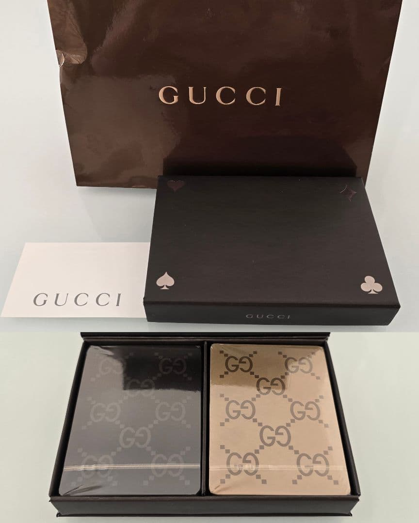 新品未開封 GUCCI グッチ トランプ 希少 レア レア 希少 GUCCI グッチ オールドグッチ トランプ 赤 ハイブランド