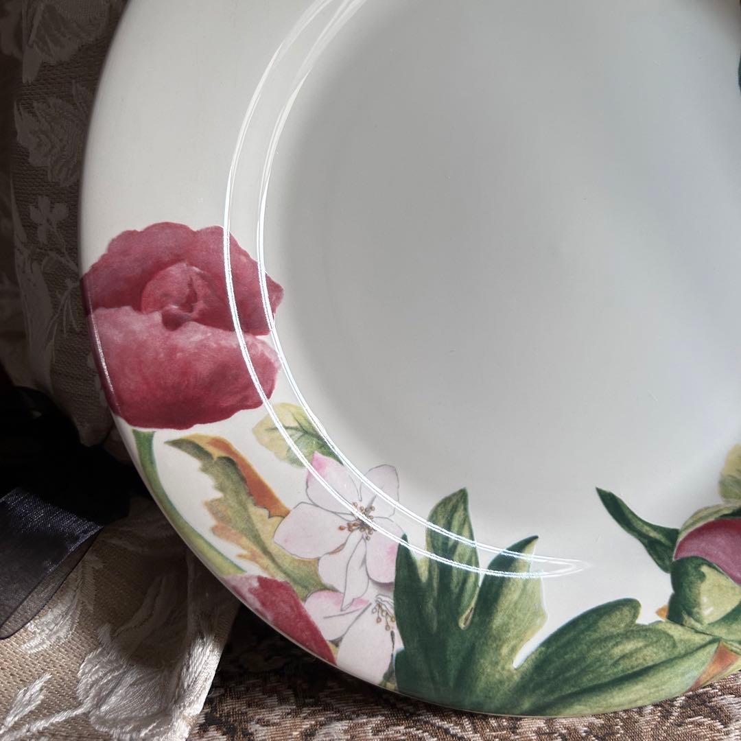 フランス製 Gien Volupte フランスの庭園 美しいボタニカル柄❁﻿大皿