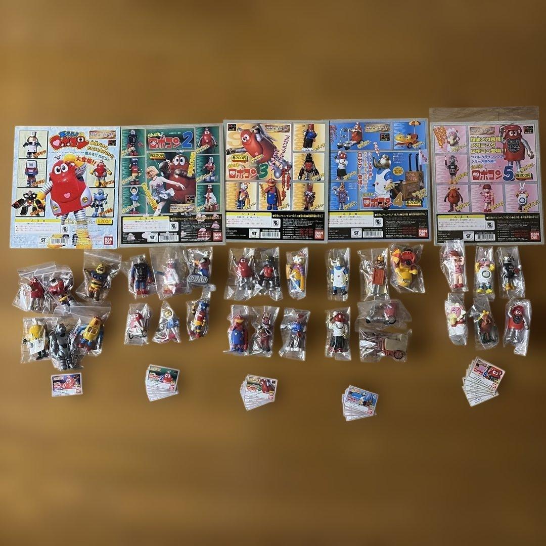 激レア★台紙付き！がんばれロボコンI〜5 全フルコンプ　フィギュア Amazon | がんばれ！！ ロボコン 台紙 状態D ガチャ ガシャポン