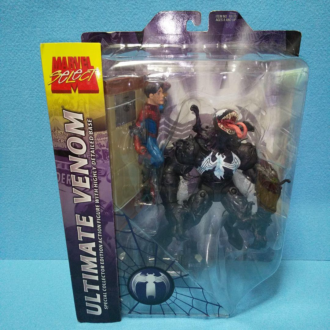未開封☆アルティメットヴェノム/マーベルセレクト、スパイダーマン マーベルセレクト スパイダーマン アルティメット・ヴェノム