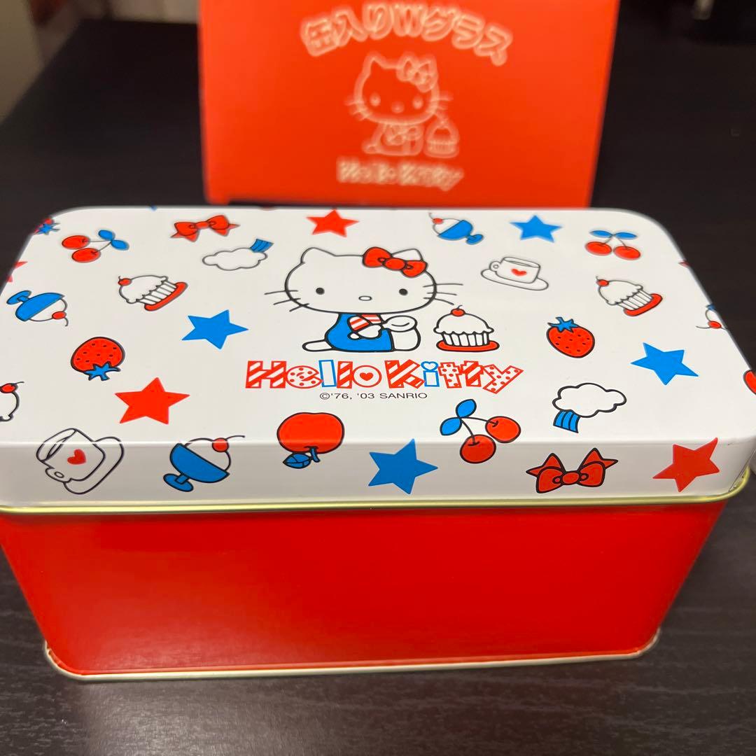 レア物】 新品未使用 ハローキティ ガラス 2個セット缶入り - メルカリ