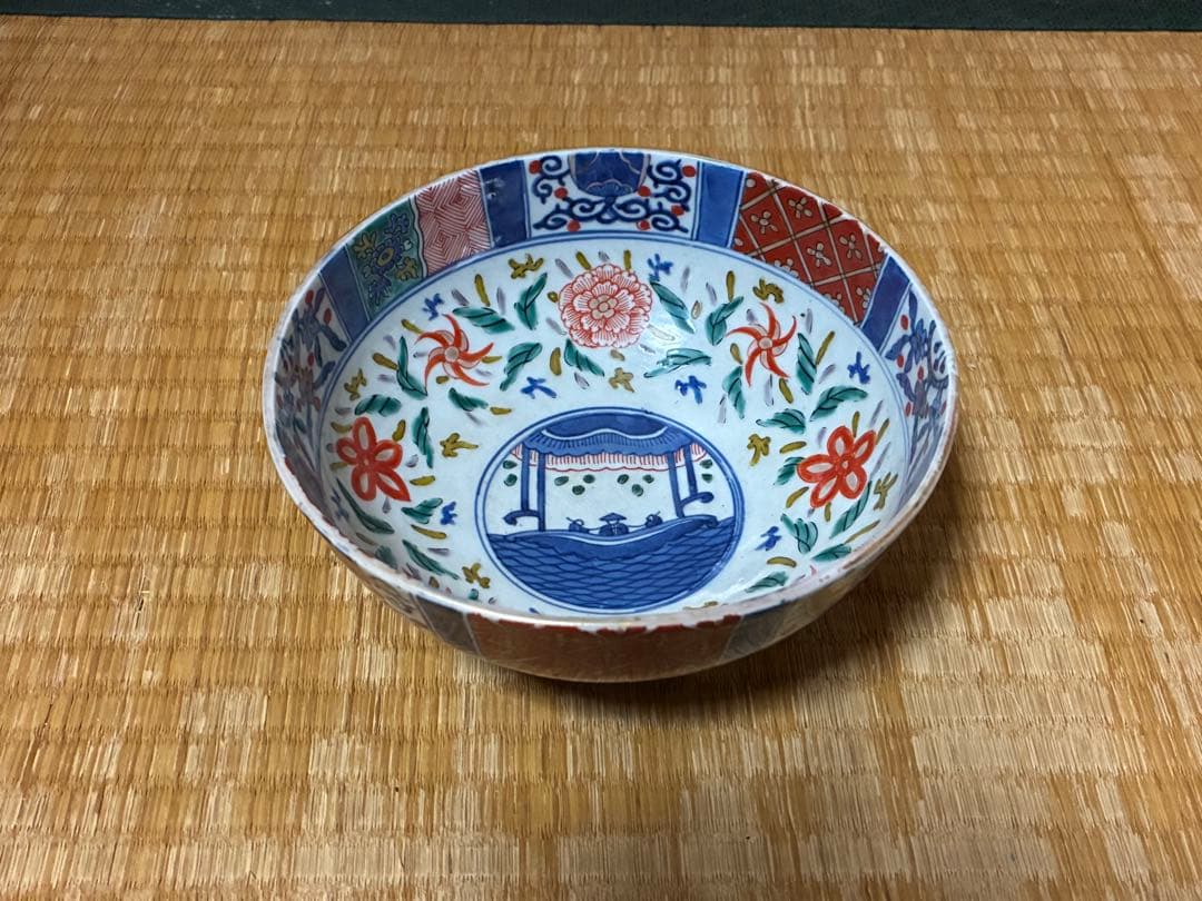 古伊万里 金彩 色絵 【太明萬暦年製】深鉢 盛鉢 丸鉢 中国 時代物 古伊万里 金彩 色絵 【太明萬暦年製】深鉢 盛鉢 丸鉢 中国 時代物