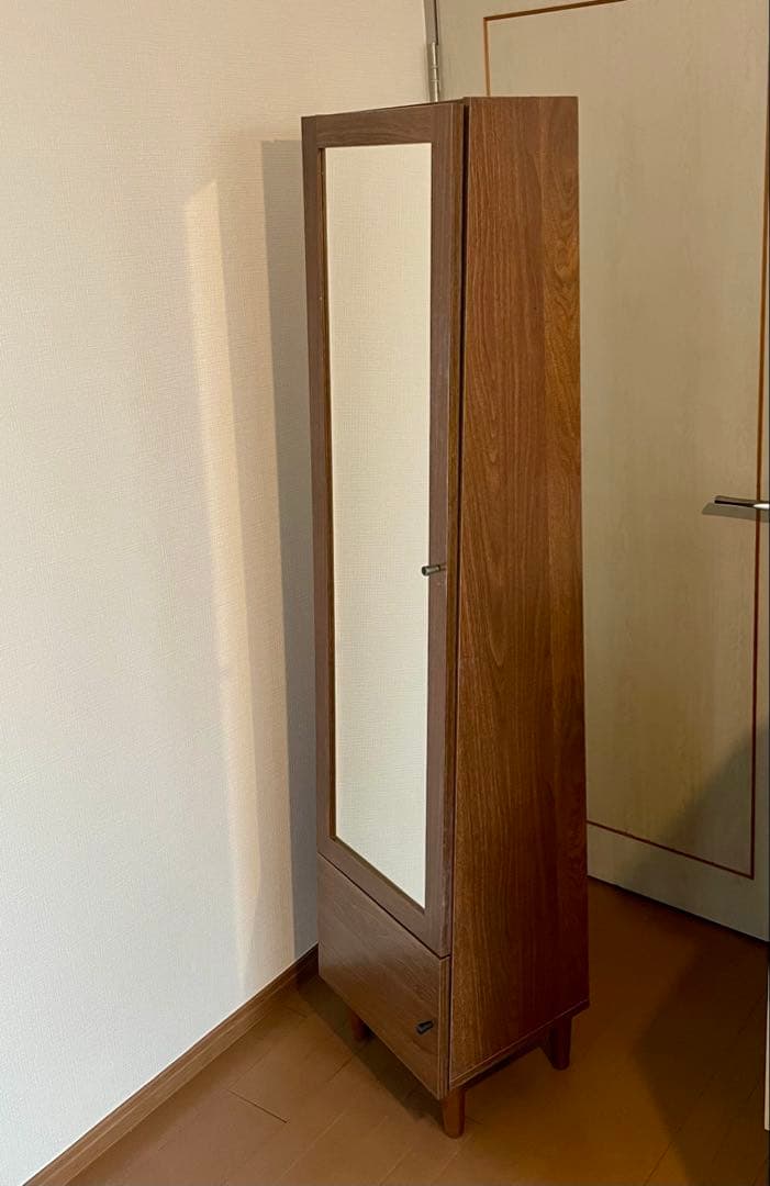 ドレッサー おしゃれ 全身鏡 ミラー 姿見 収納棚 キャビネット 北欧 モダン 4582568732921-1.jpg